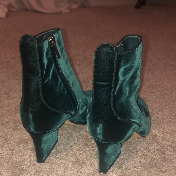 Jimmy Choo green velvet ankle boots size 35.5 - Picture 12 of 16